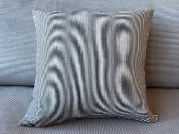 Driftwood style corduroy cushion with off-white backing